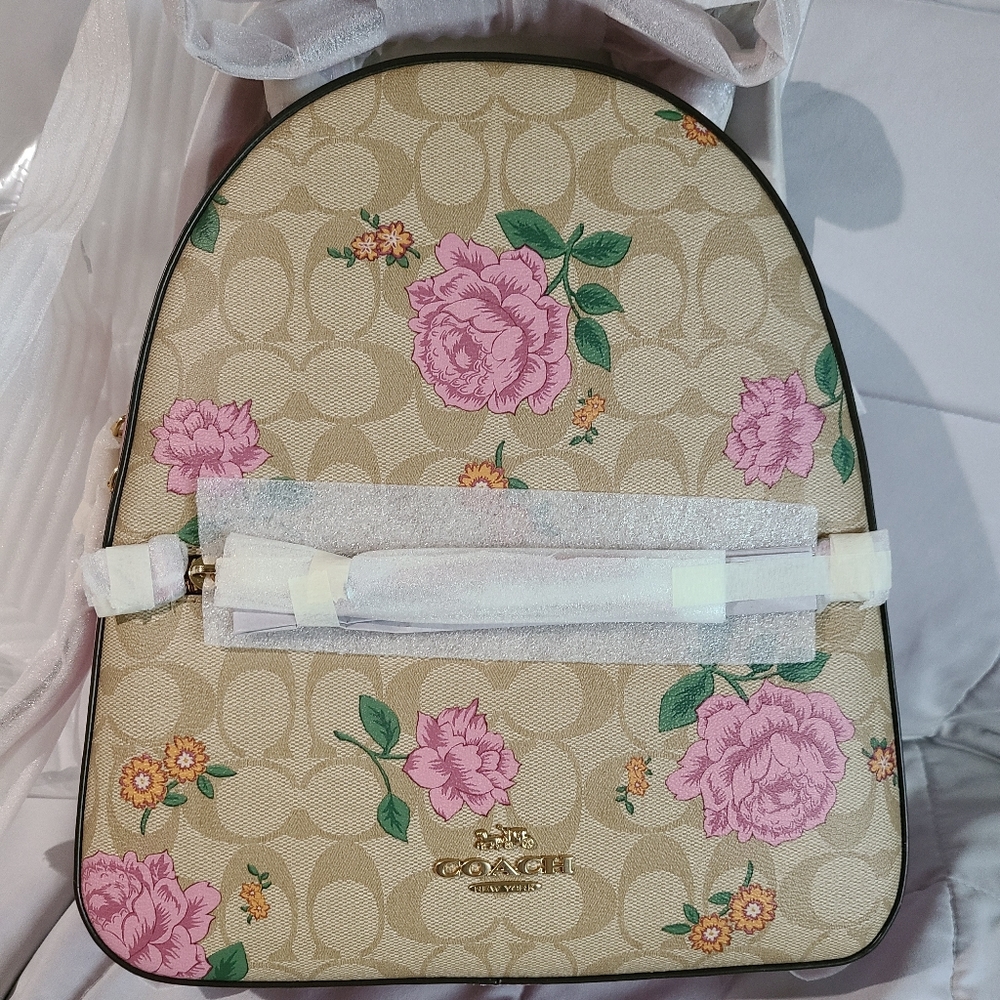 JORDYN BACKPACK IN SIGNATURE CANVAS WITH PRAIRIE - Picture 4 of 4